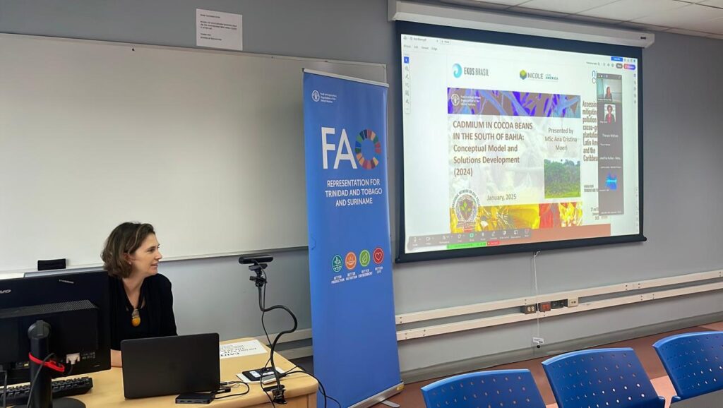 Ekos Brasil e NICOLE Latin America participam de evento da FAO em Trinidad e Tobago sobre poluição do solo em plantações de cacau
